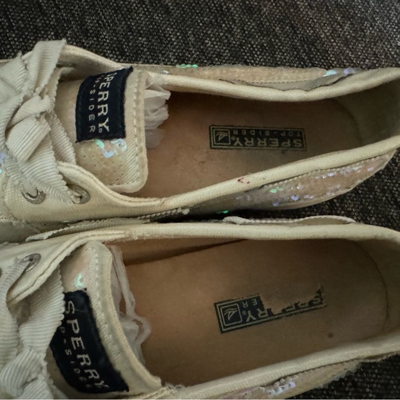 Iridescent White Sperrys - Picture 5 of 7